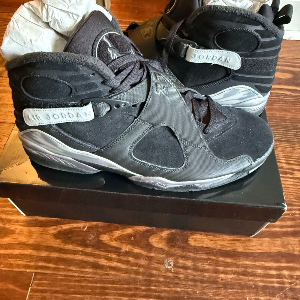 Air Jordan 8 Retro “winterized” Sneakers in Black and Gray